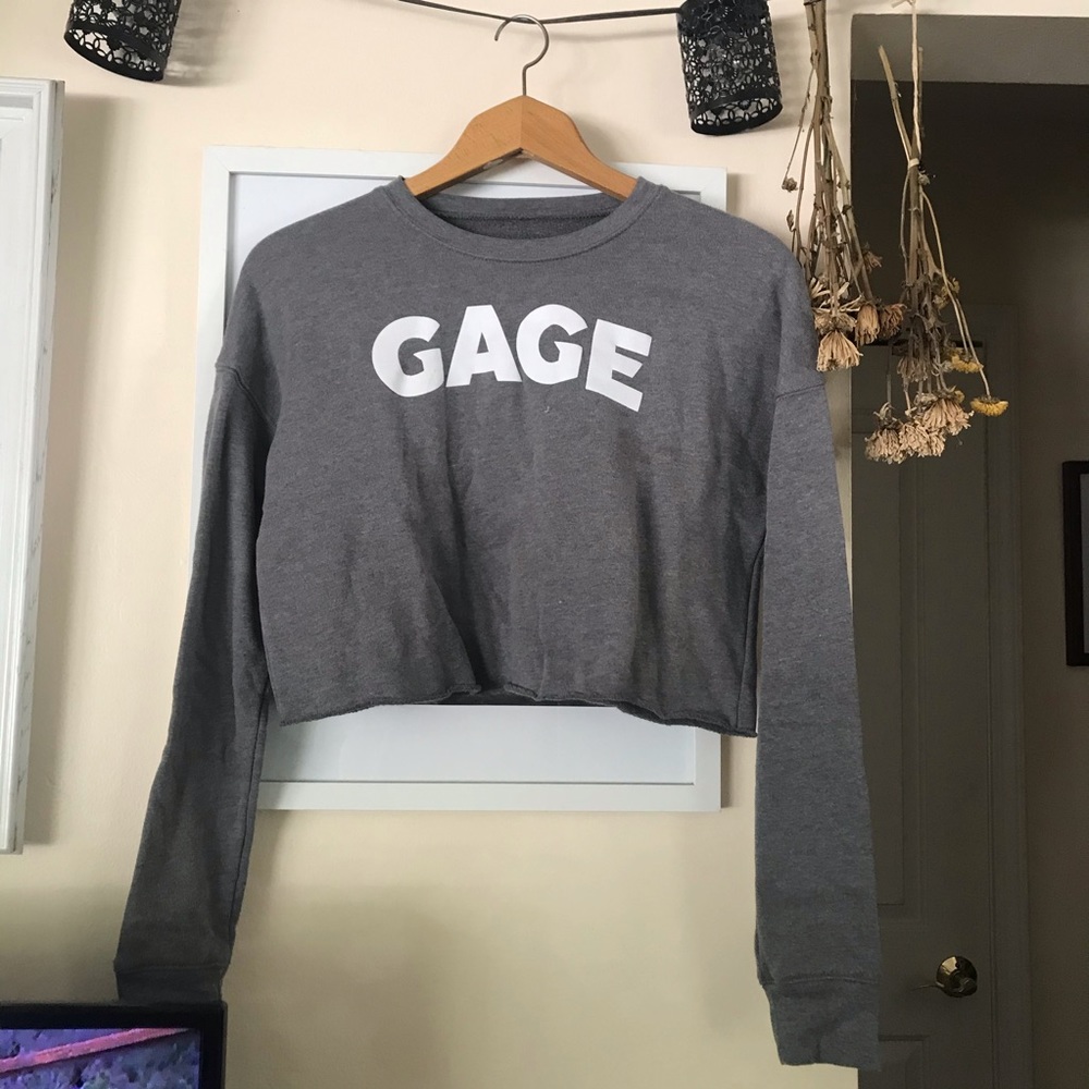 🐘GAGE Cannabis Co Cropped Crew Neck Fleece🐘